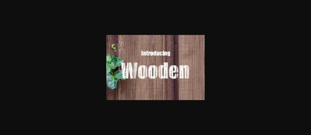 Wooden Font Poster 1
