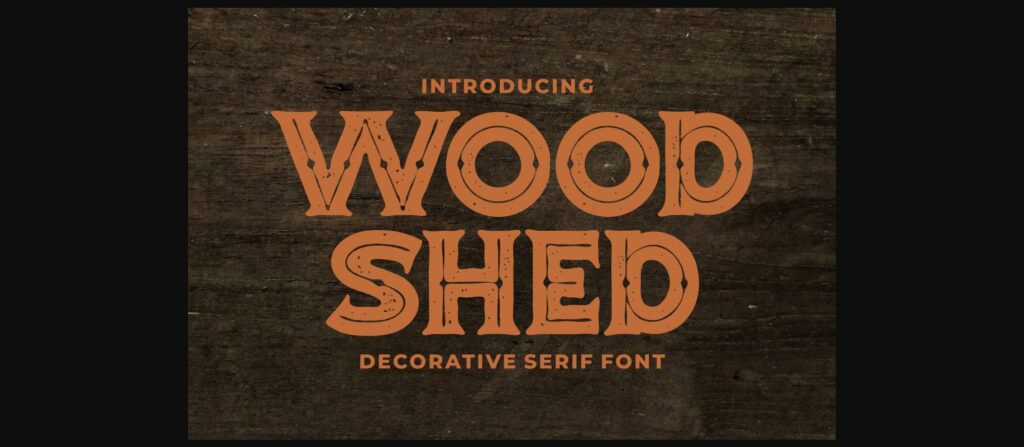 Woodshed Font Poster 3