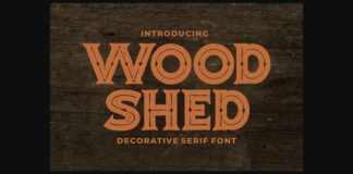 Woodshed Font Poster 1