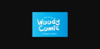 Woody Comic Font Poster 1