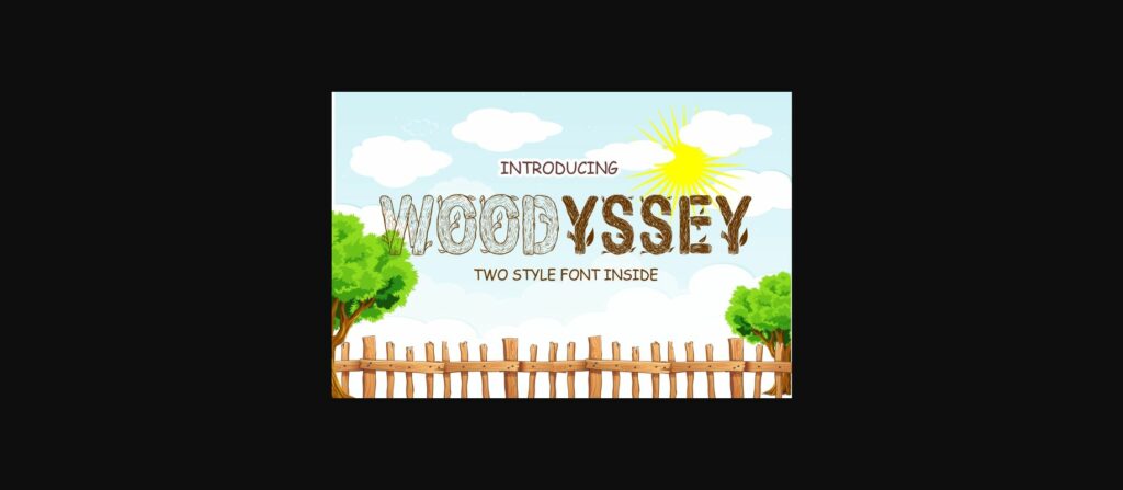 Woodyssey Font Poster 3