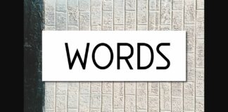 Words Font Poster 1