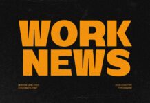 Work News Font Poster 1