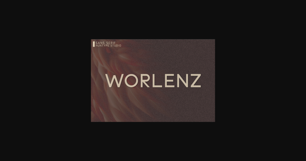 Worlenz Font Poster 1