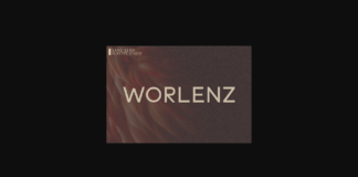 Worlenz Font Poster 1