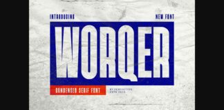 Worqer Font Poster 1