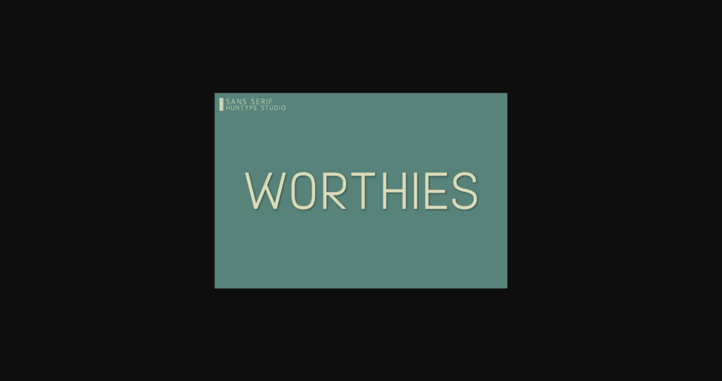 Worthies Font Poster 3