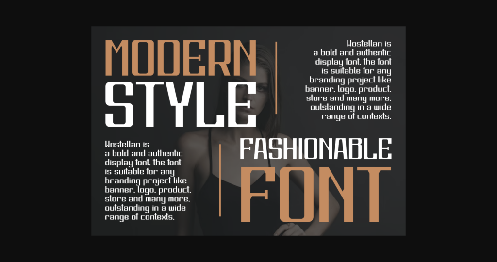 Wostelkan Font Poster 4