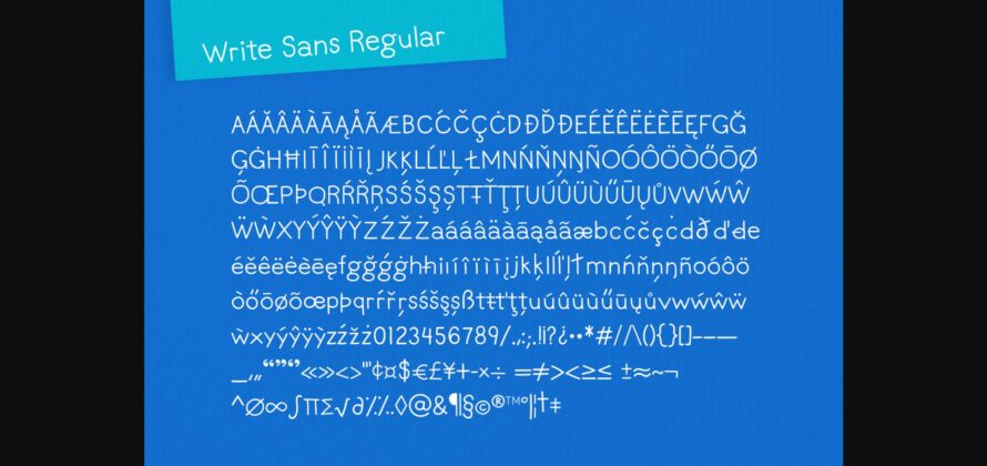 Write Sans Font Poster 4