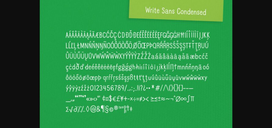 Write Sans Font Poster 5