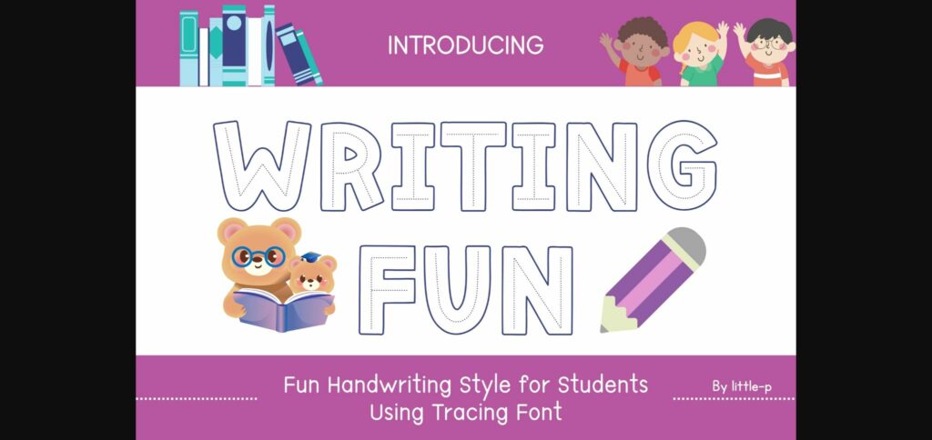 Writing Fun Font Poster 3