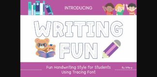 Writing Fun Font Poster 1