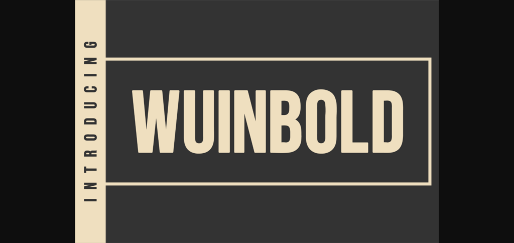 Wuinbold Font Poster 3