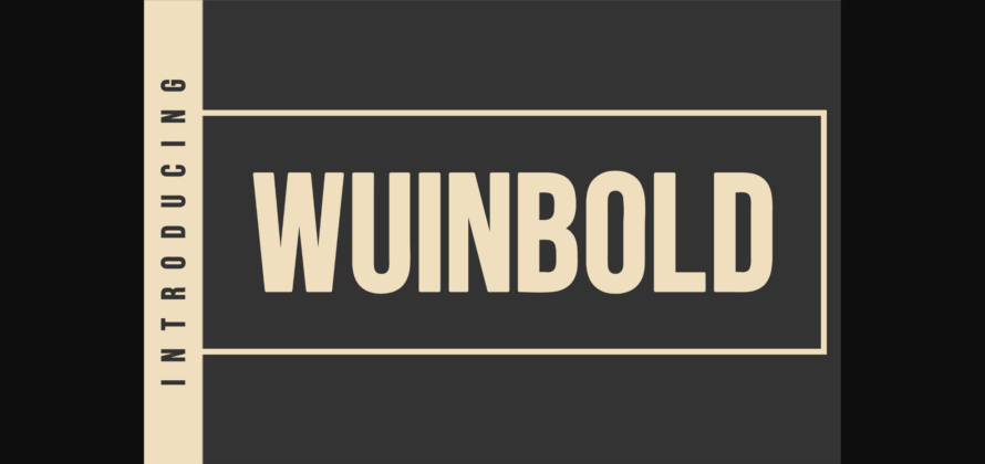 Wuinbold Font Poster 3