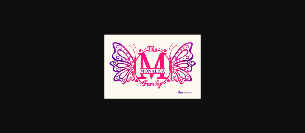 Wylie Family Monogram Font Font Poster 4