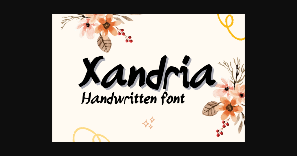 Xandria Font Poster 1