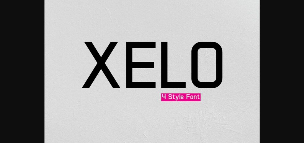 Xelo Font Poster 1