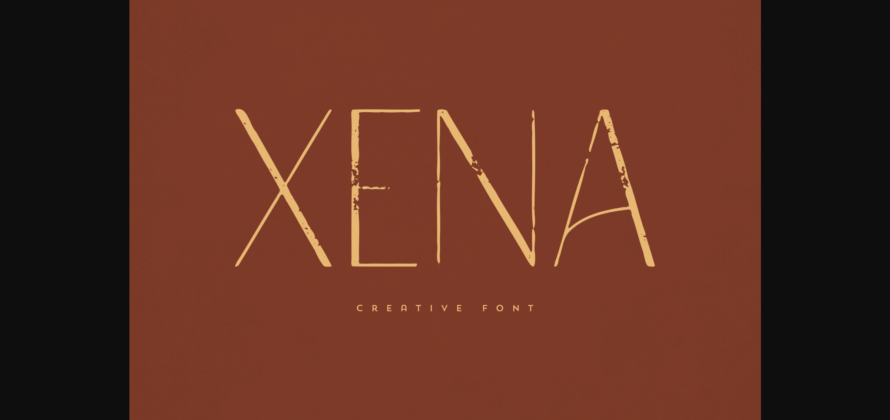 Xena Font Poster 3