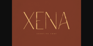 Xena Font Poster 1