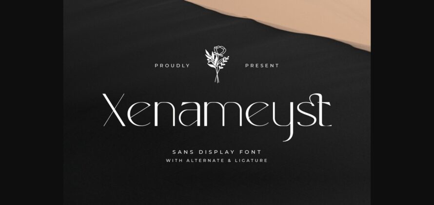 Xenameyst Font Poster 3