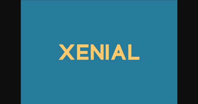 Xenial Font Poster 1