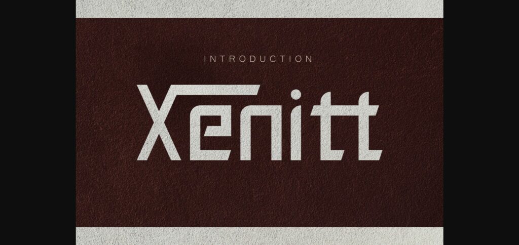 Xenitt Font Poster 1