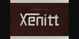 Xenitt Font Poster 1