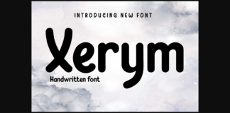 Xerym Font Poster 1