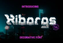 Xiborgs Font Poster 1