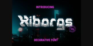 Xiborgs Font Poster 1