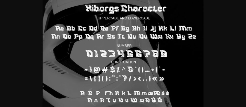 Xiborgs Font Poster 9