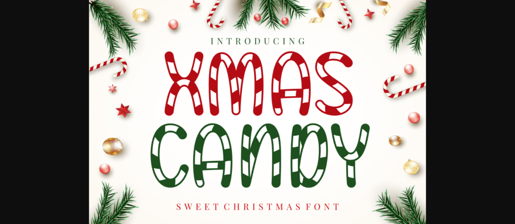 Xmas Candy Font Poster 3