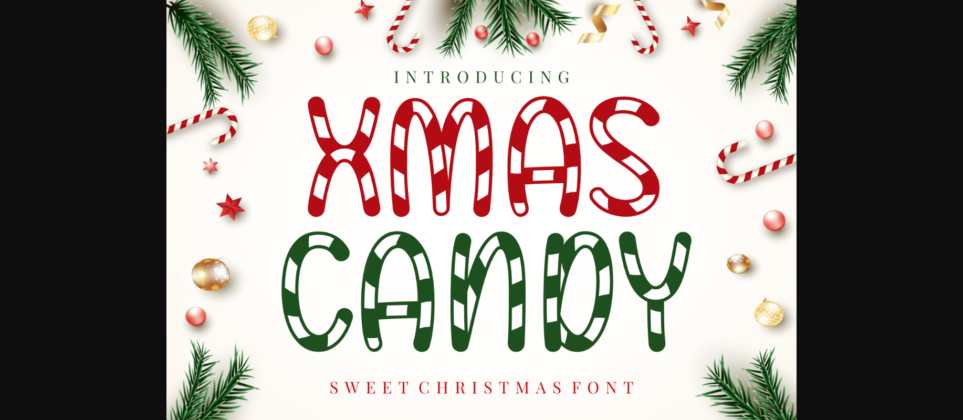 Xmas Candy Font Poster 1