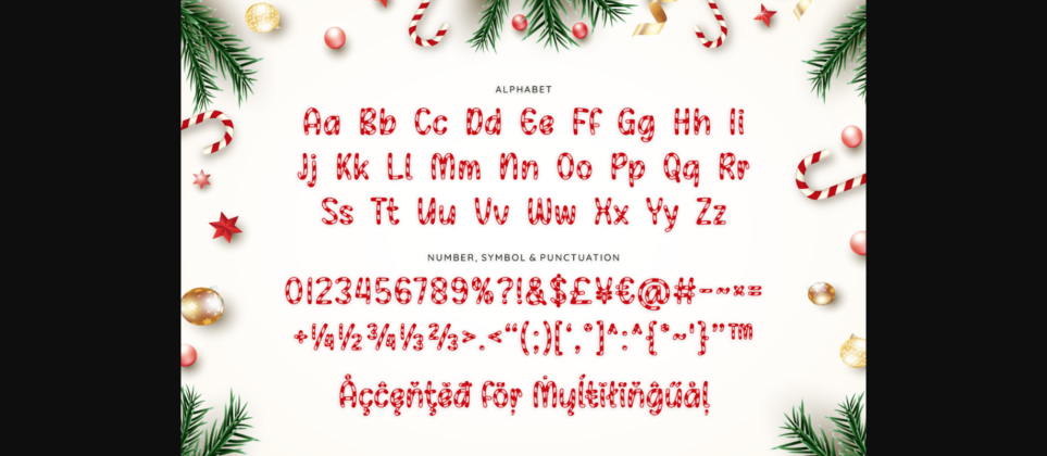 Xmas Candy Font Poster 7