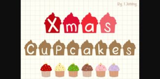 Xmas Cupcakes Font Poster 1