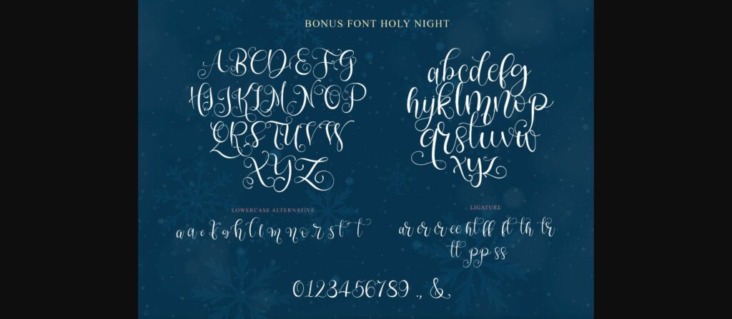 Xmas Garland Font Poster 11