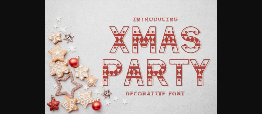 Xmas Party Font Poster 1