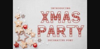 Xmas Party Font Poster 1