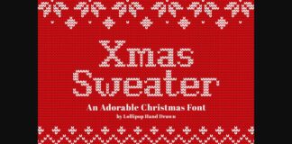 Xmas Sweater Font Poster 1