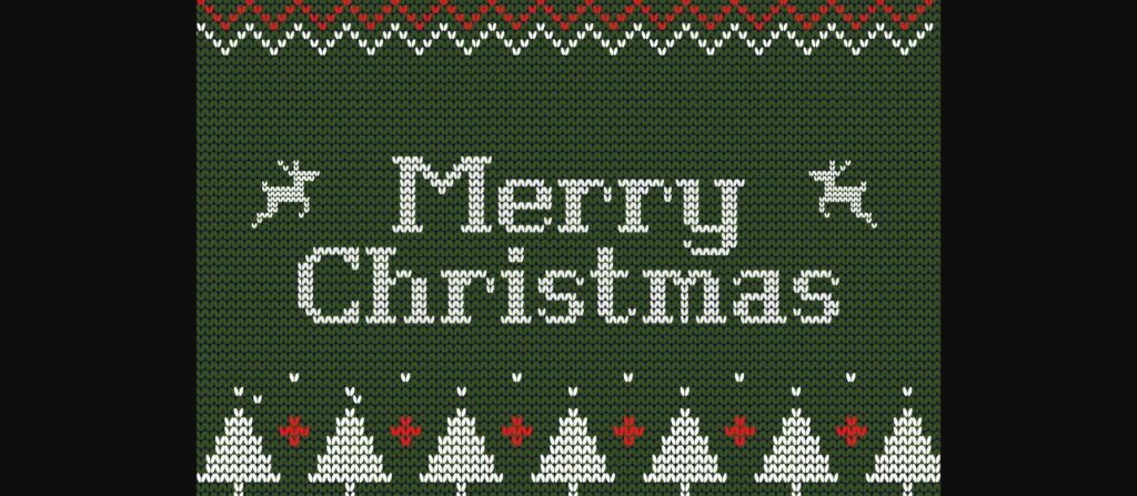 Xmas Sweater Font Poster 5