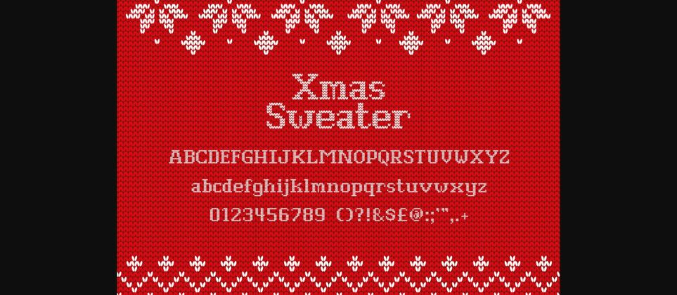 Xmas Sweater Font Poster 7