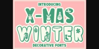 Xmas Winter Font Poster 1