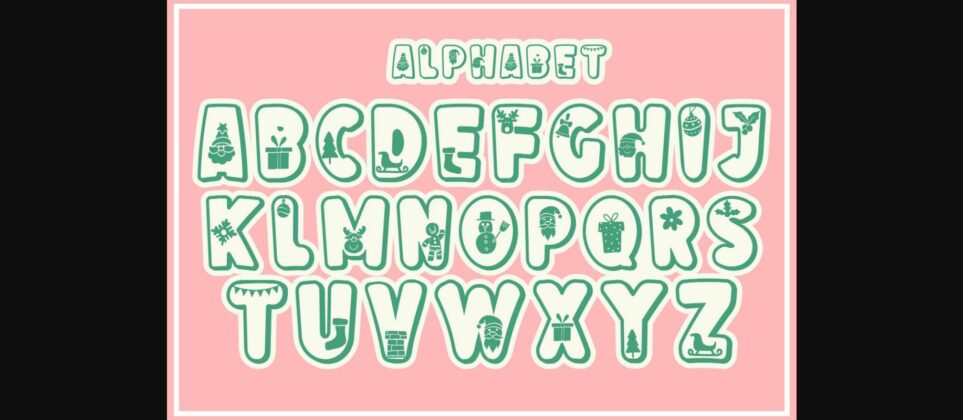 Xmas Winter Font Poster 5