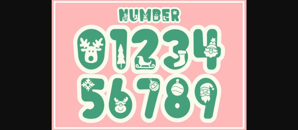 Xmas Winter Font Poster 6