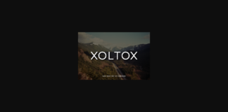 Xoltox Font Poster 1