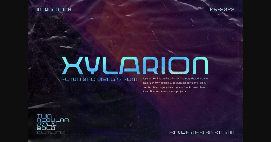 Xylarion Font Poster 1