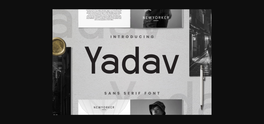 Yadav Font Poster 1
