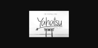 Yahatsu Font Poster 1