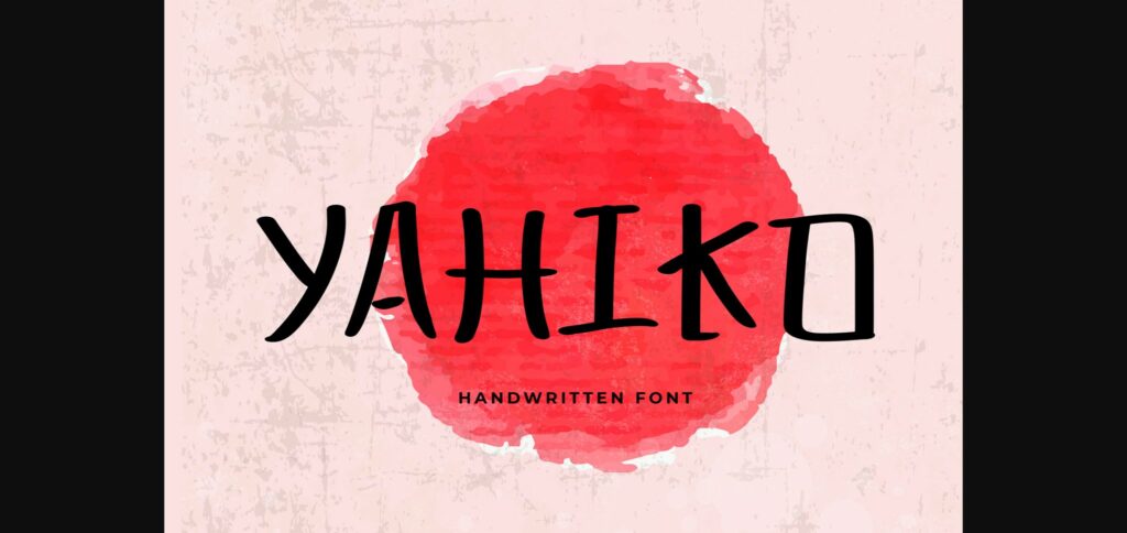 Yahiko Font Poster 3