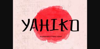 Yahiko Font Poster 1